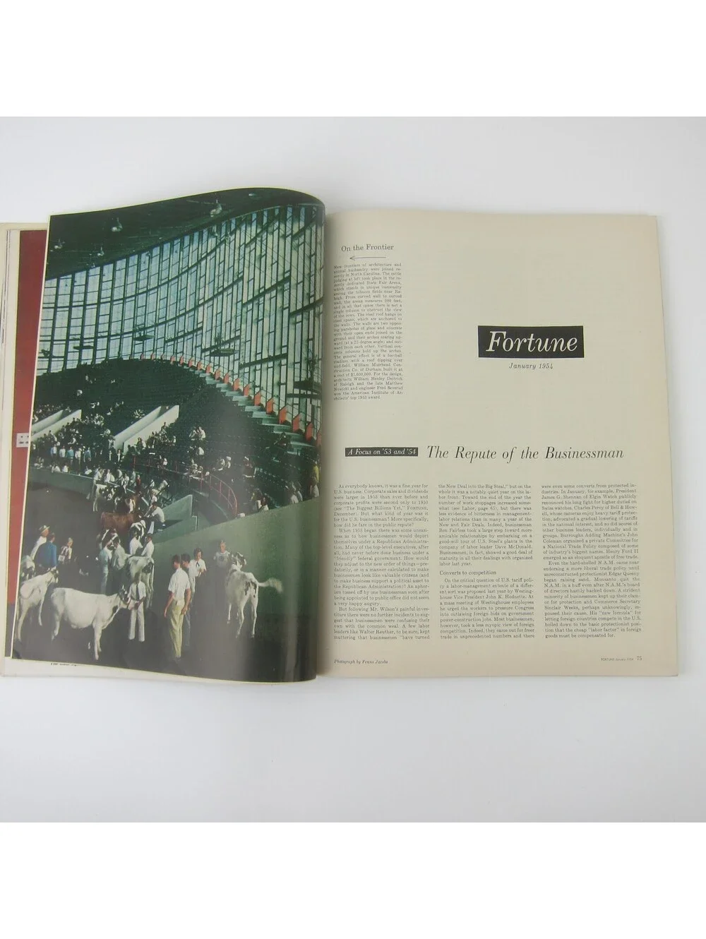 Vintage FORTUNE Magazine January 1954 Crown Zellerbach Democrats General Motors